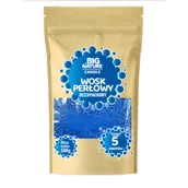 Świece - Wosk perłowy bezzapachowy - niebieski 500g - miniaturka - grafika 1