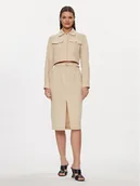 Sukienki - Patrizia Pepe Sukienka koszulowa 8A1251/A372-B182 Beżowy Regular Fit - miniaturka - grafika 1