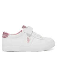 Buty dla dziewczynek - Sneakersy Polo Ralph Lauren Ryley Ps RL00978110 Biały - miniaturka - grafika 1