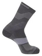 Skarpetki męskie - SALOMON Skarpety funkcyjne "X Ultra Crew" w kolorze antracytowo-szarym - miniaturka - grafika 1