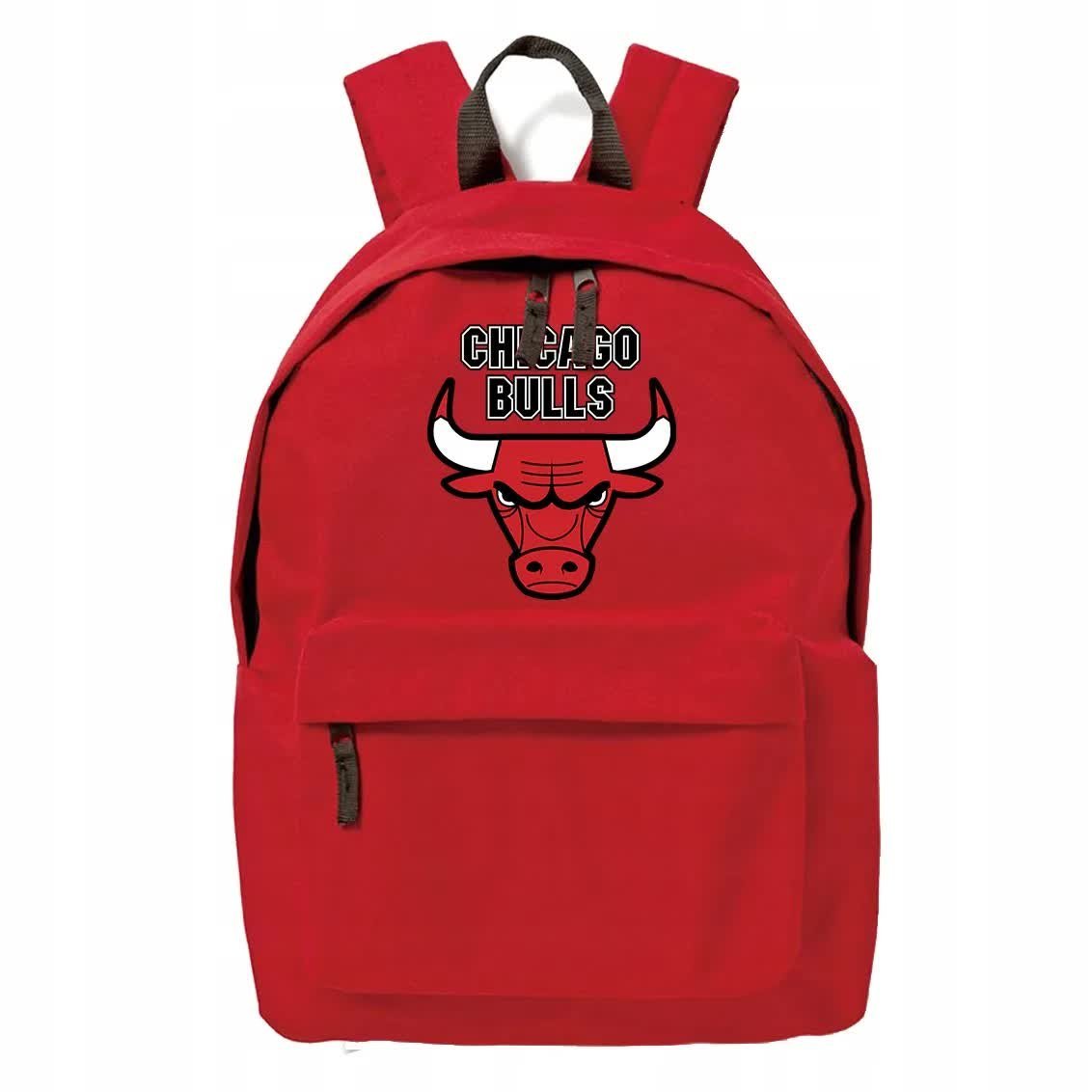 PLECAK SZKOLNY Czerwony Wyprawka Do Szkoły Dla Fana CHICAGO BULLS Wzory