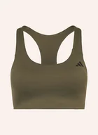 Biustonosze - Adidas Biustonosz Sportowy Powerimpact Rib braun - miniaturka - grafika 1
