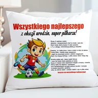 Kołdry i poduszki dla dzieci - Prezent dla młodego piłkarza - poduszka dla dziecka - miniaturka - grafika 1