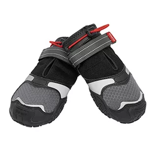 Skarpetki dla dzieci - Kurgo Blaze Cross buty - ochraniacze na każdą porę roku - wodoodporne, odblaskowe, antypoślizgowe - 2 buty w zestawie - czerwone/czarne - S - grafika 1