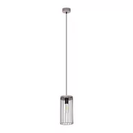 Lampy sufitowe - Britop Loftowa LAMPA wisząca TIMEO 195109157 druciana OPRAWA metalowy zwis drewno czarny - miniaturka - grafika 1
