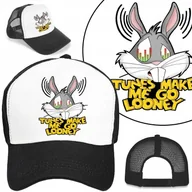 Czapki i chusty sportowe męskie - Czapka Bejsbolówka Daszek Czarna Bajkowe Wzory - miniaturka - grafika 1