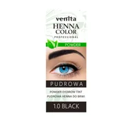 Akcesoria i kosmetyki do stylizacji brwi - Venita Venita - Henna pudrowa do brwi 1.0 czarna 4 g - miniaturka - grafika 1