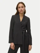 Marynarki i żakiety damskie - Vero Moda Marynarka Bestie 10333972 Szary Loose Fit - miniaturka - grafika 1