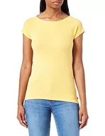 Koszulki i topy damskie - Q/S by s.Oliver T-shirt damski, krótki rękaw, żółty, L - miniaturka - grafika 1