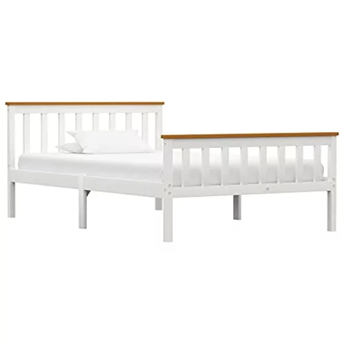 Rama łóżka biała, bez materaca, 120x200