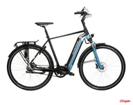 Rowery elektryczne - Rower elektryczny Kross Sentio Hybrid 7.0 500 Wh czarny/niebieski połysk - miniaturka - grafika 1