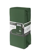 Prześcieradła - Prześcieradło jersey z gumką soft 140x200 zielone na materac 25 cm - miniaturka - grafika 1