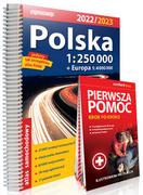 Atlasy i mapy - Atlas samochodowy Polska + instr pierwszej pomocy Nowa - miniaturka - grafika 1