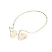 Słuchawki - XO słuchawki Bluetooth BS34 z przewodzeniem kostnym beżowe - miniaturka - grafika 1