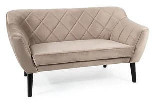 Sofa Karo 2 Velvet Wenge / Bluvel 40 Beżowy - Sofy i kanapy - miniaturka - grafika 1