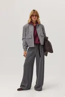 Kurtki damskie - Kurtka bomberka Marengo 70% wełny - miniaturka - grafika 1