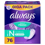 Wkładki higieniczne - Always Dailies Wkładki higieniczne 76 szt. - miniaturka - grafika 1