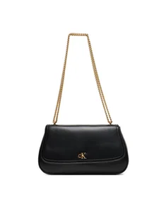 Calvin Klein Torebka Ck Convertible Chain Medium Bag LV04F3171G Czarny - Torebki damskie - miniaturka - grafika 1