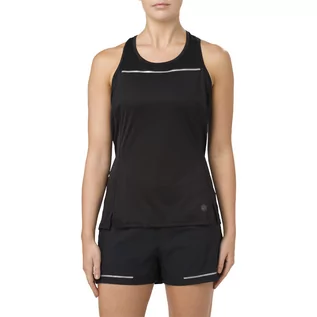 Koszulki sportowe damskie - Asics Singlet Lite Show Tank W Czarna 154526-0904 - grafika 1