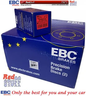 Przednie CERAMICZNE klocki Red Stuff + tarcze hamulcowe 321mm EBC seria Premium Chevrolet Camaro 3,6 V6 -2015 - Tarcze hamulcowe - miniaturka - grafika 3