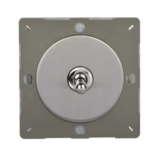 VARILIGHT Włącznik pojedynczy VARIGRID  stal szlifowana  VARILIGHT - Wyłączniki światła i elektryczne - miniaturka - grafika 1