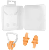 Pływanie - Zestaw Klips Zatyczki do pływania silikonowe Aqua Sport - miniaturka - grafika 1