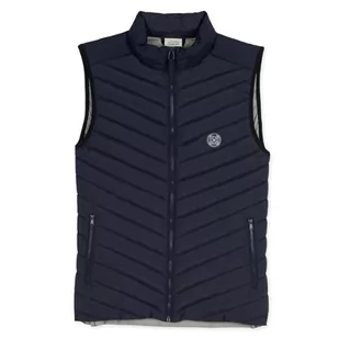 OXBOW P0JELKOR Dwumateriałowa kurtka męska Deep Navy - Kurtki męskie - miniaturka - grafika 1