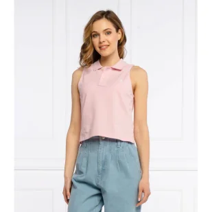 POLO RALPH LAUREN Top | Cropped Fit | pique - Koszulki i topy damskie - miniaturka - grafika 1