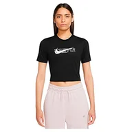 Koszulki i topy damskie - Nike Damska koszulka W NSW Tee Slim CRP Swoosh - miniaturka - grafika 1