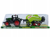 Samochody i pojazdy dla dzieci - DUŻY TRAKTOR ROLNICZY PRZYCZEPA PRASA DO SŁOMY CIĄGNIK MASZYNA RÓŻNE KOLORY - miniaturka - grafika 1
