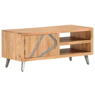 Ławy i stoliki kawowe - vidaXL vidaXL Stolik kawowy, 90 x 45 x 40 cm, lite drewno akacjowe - miniaturka - grafika 1