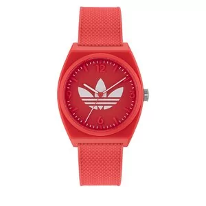 Zegarki męskie - Zegarek adidas Originals Project Two Watch AOST23051 Red - grafika 1