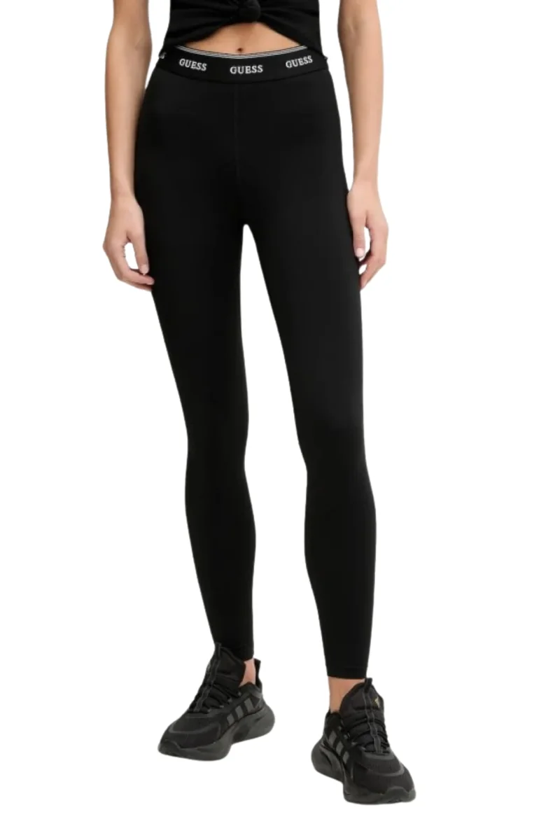 GUESS Czarne damskie legginsy Alba L