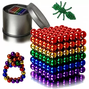 KULKI MAGNETYCZNE NEOCUBE XXL 5 mm 216 szt. + BOX - Zabawki kreatywne - miniaturka - grafika 1