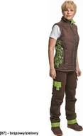 Odzież robocza - CERVA YOWIE Damska ocieplana kamizelka - brązowy/zielony XS - miniaturka - grafika 1