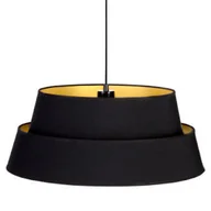Lampy sufitowe - Britop LAMPA wisząca PRETO GOLD 150019104 industrialna OPRAWA okrągły ZWIS metalowy czarny złoty - miniaturka - grafika 1