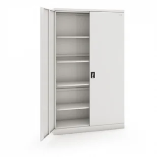B2B Partner Szafa metalowa dwudrzwiowa, zamek cylindryczny, 1990 x 1200 x 435 mm CY-034-08 - Szafy biurowe - miniaturka - grafika 1