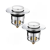 Korki do umywalek - Uniwersalny korek do zlewu, filtr odpływowy do wanny, pasuje do otworów o średnicy 34-40 mm (opakowanie 2 szt.) - miniaturka - grafika 1