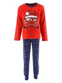Piżamy chłopięce - Cars Piżama "Auta" w kolorze granatowo-czerwonym - miniaturka - grafika 1
