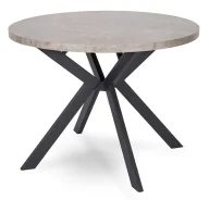Stoły - Industrialny okrągły stół rozkładany beton - Ratto - miniaturka - grafika 1