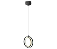 Lampy sufitowe - Aigostar - LED Żyrandol na lince LED/15W/230V 6500K czarny - miniaturka - grafika 1
