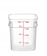 Pojemniki kuchenne - Pojemnik na żywność CamSquares Fresh Pro Cambro 7,6L transp. 229x229x243mm - miniaturka - grafika 1