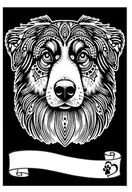 Zabawki kreatywne - Kolorow. Welw. A4 Owczarek Australijski - miniaturka - grafika 1