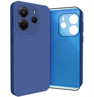 Etui do Xiaomi Redmi Note 14 4G Osłona Kamery, Granatowe, Plecki Szkło - Etui i futerały do telefonów - miniaturka - grafika 1