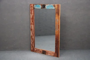 Lustro Spirit #04 Lakierowane Lite Drewno Z Odzysku 80X120 Cm B 2015 - Lustra - miniaturka - grafika 1