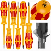 Śrubokręty - Zestaw Wkrętaków Izolowanych Płaski Krzyżak Dla Elektryków 6Szt Wera Pro - miniaturka - grafika 1