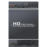 Kable - KONWERTER ANALOGOWY EURO SCART NA HDMI SPDIF OBRAZ - miniaturka - grafika 1
