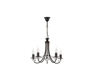 Żyrandol na łańcuchu ANGELIKA 5xE14/10W/230V czarny - Lampy sufitowe - miniaturka - grafika 1