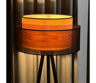 Duolla - Lampa podłogowa WOOD BOHO 1xE27/15W/230V czarna/beżowa - Lampy stojące - miniaturka - grafika 1