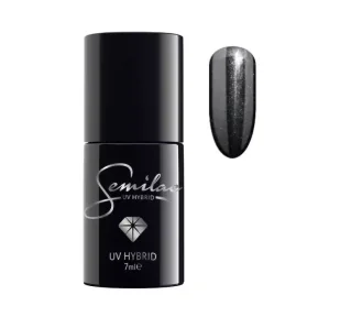 Semilac Lakier hybrydowy 108 Metallic Black - Lakiery hybrydowe - miniaturka - grafika 1